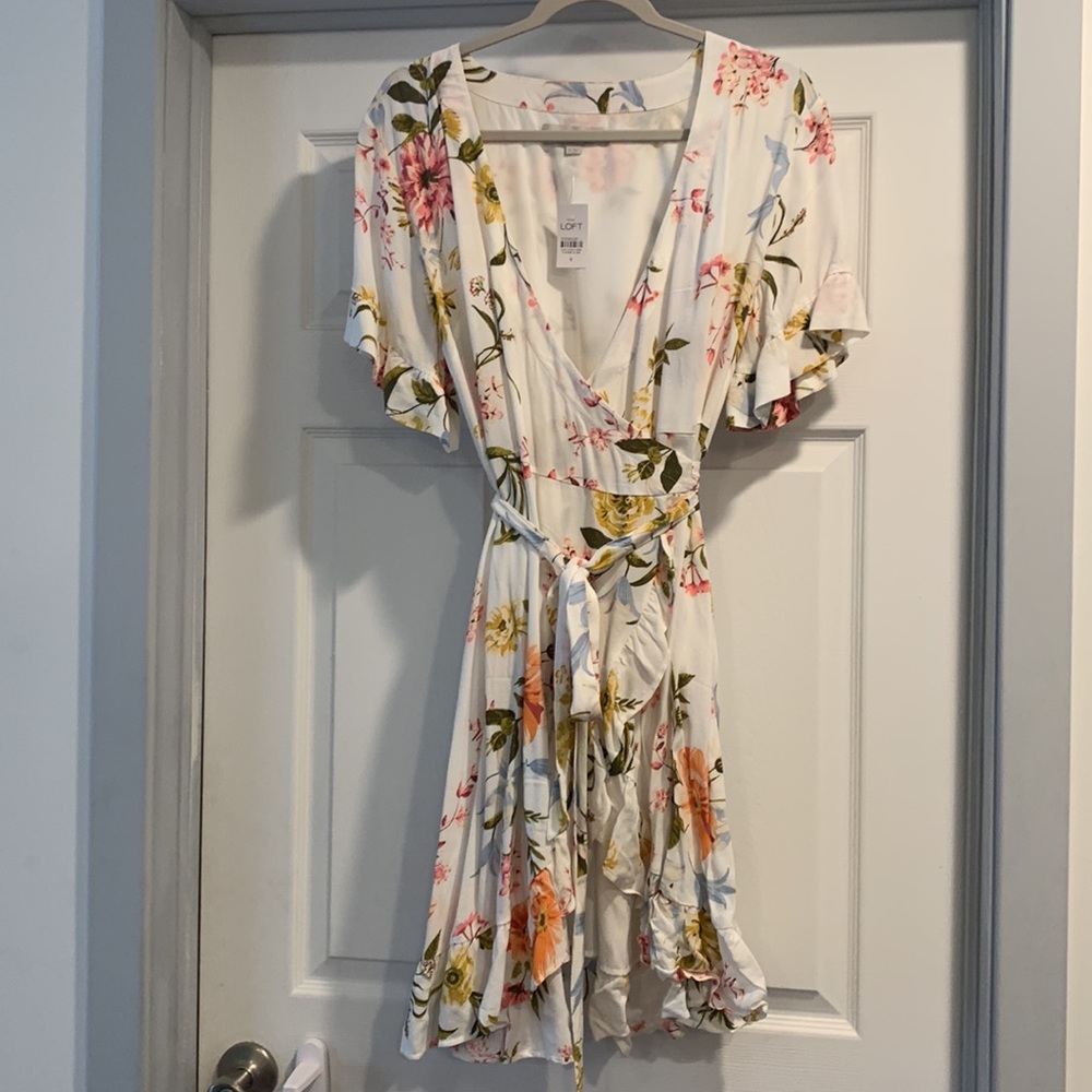 Floral wrap dress